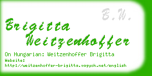 brigitta weitzenhoffer business card